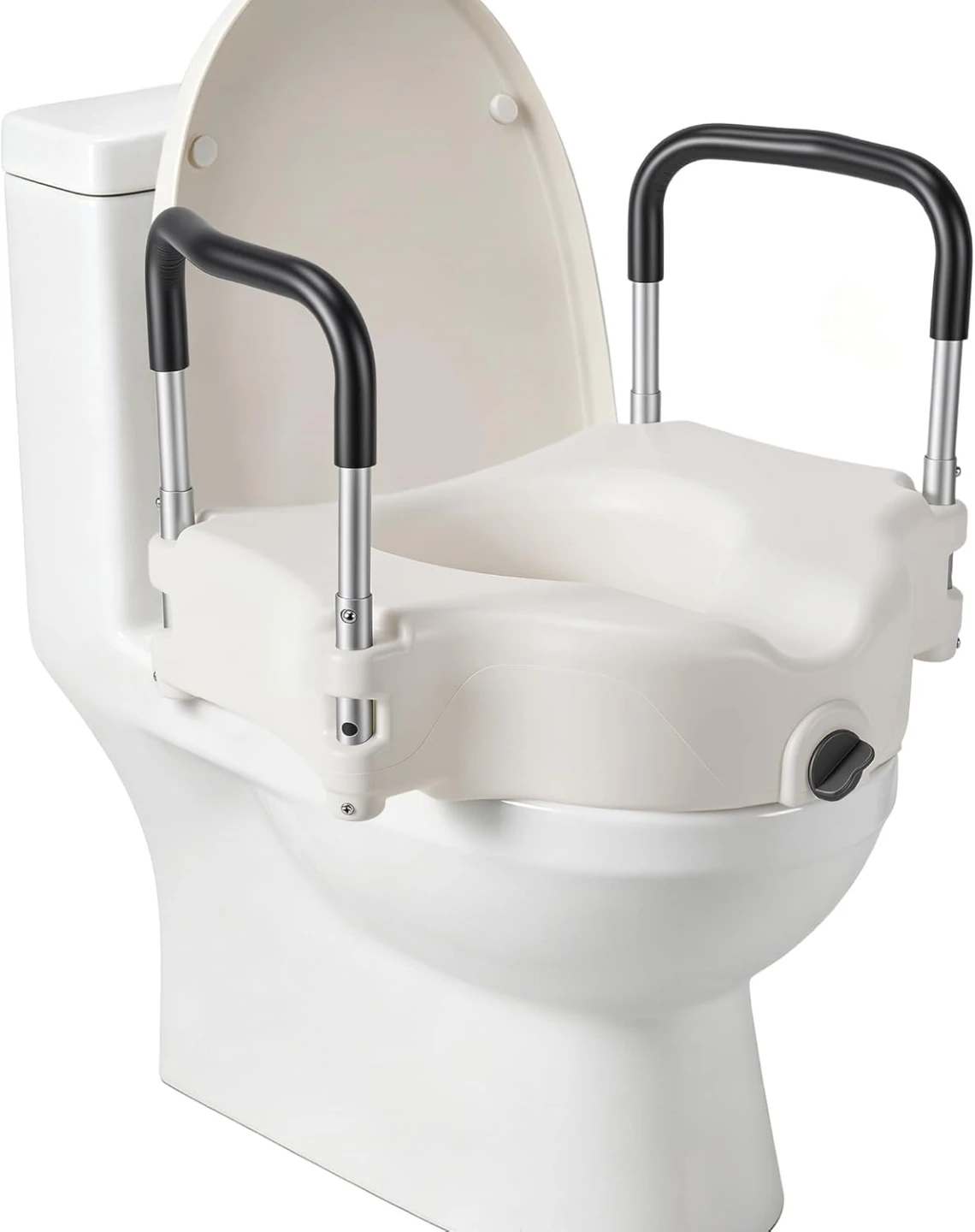 Careboda Raised Toilet Seat with Handles