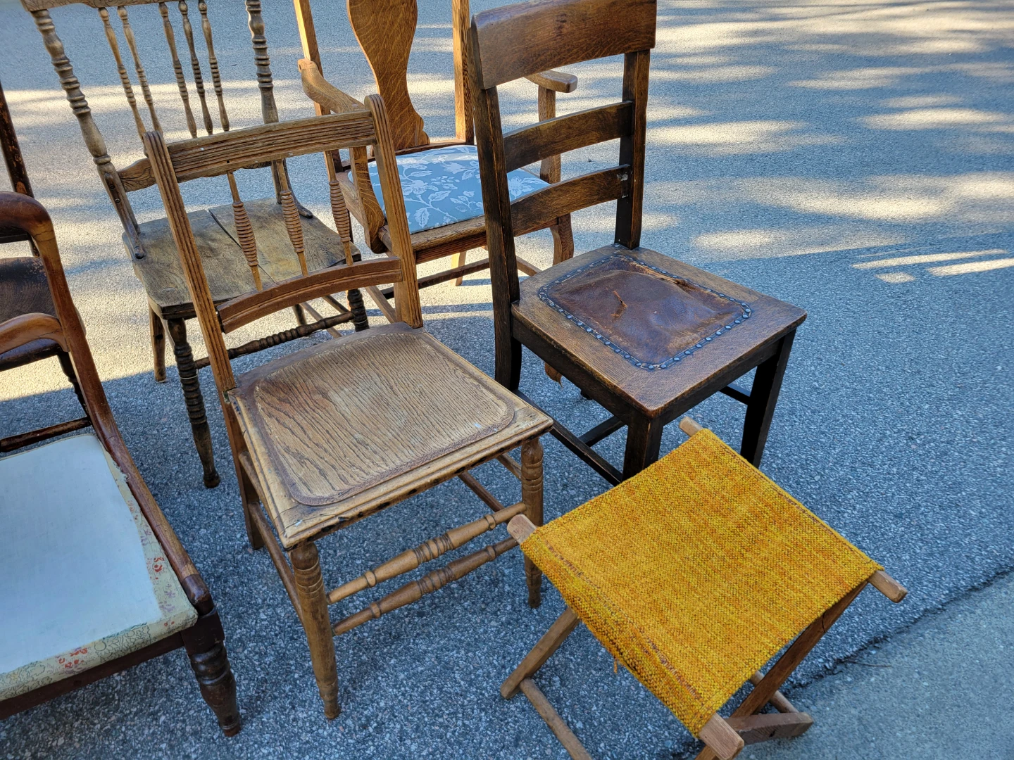 Collection of Antique Wooden Chairs. - photo 3