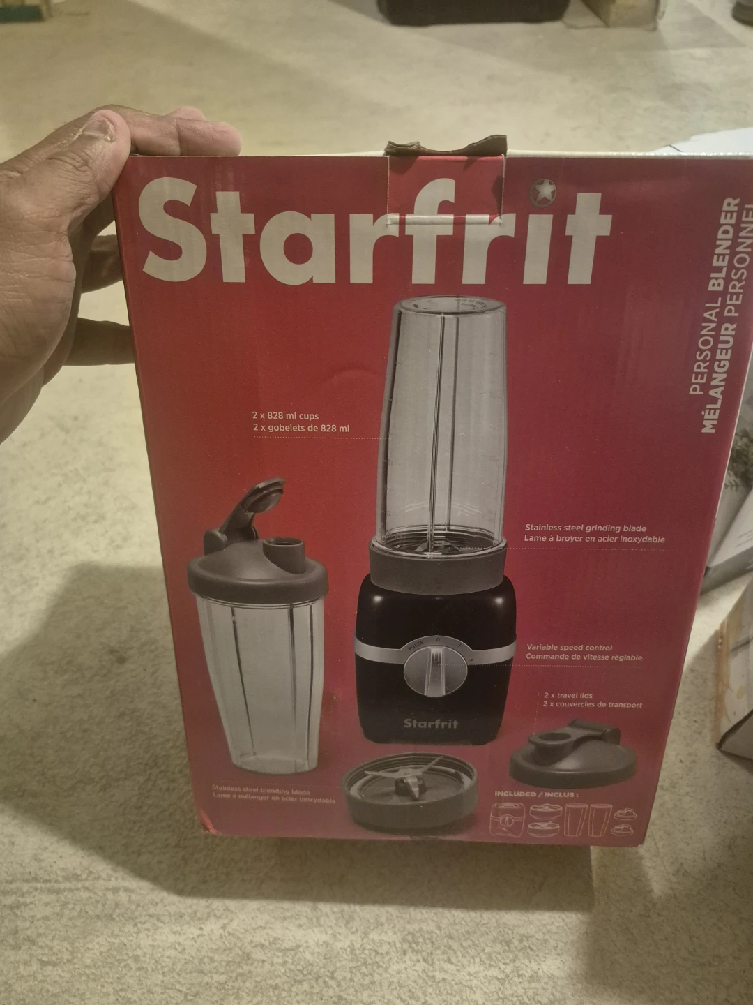 Starfrit Personal Blender with 2 Cups & 2 Blades - photo 3