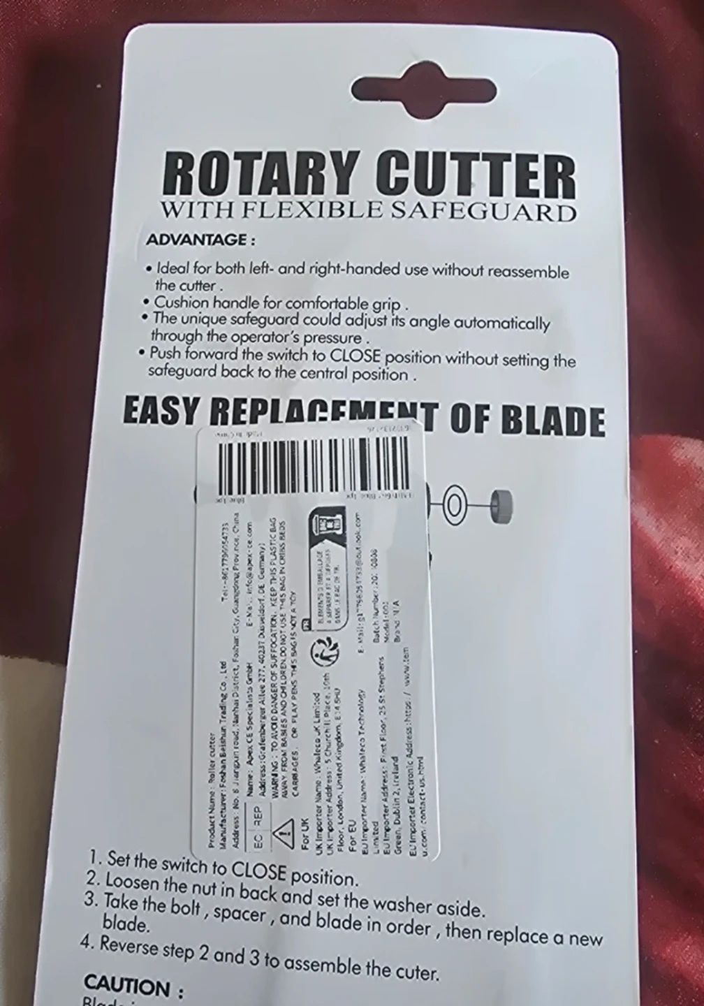 YED Rotary Cutter 28mm with Blade Lock⚽ - photo 2