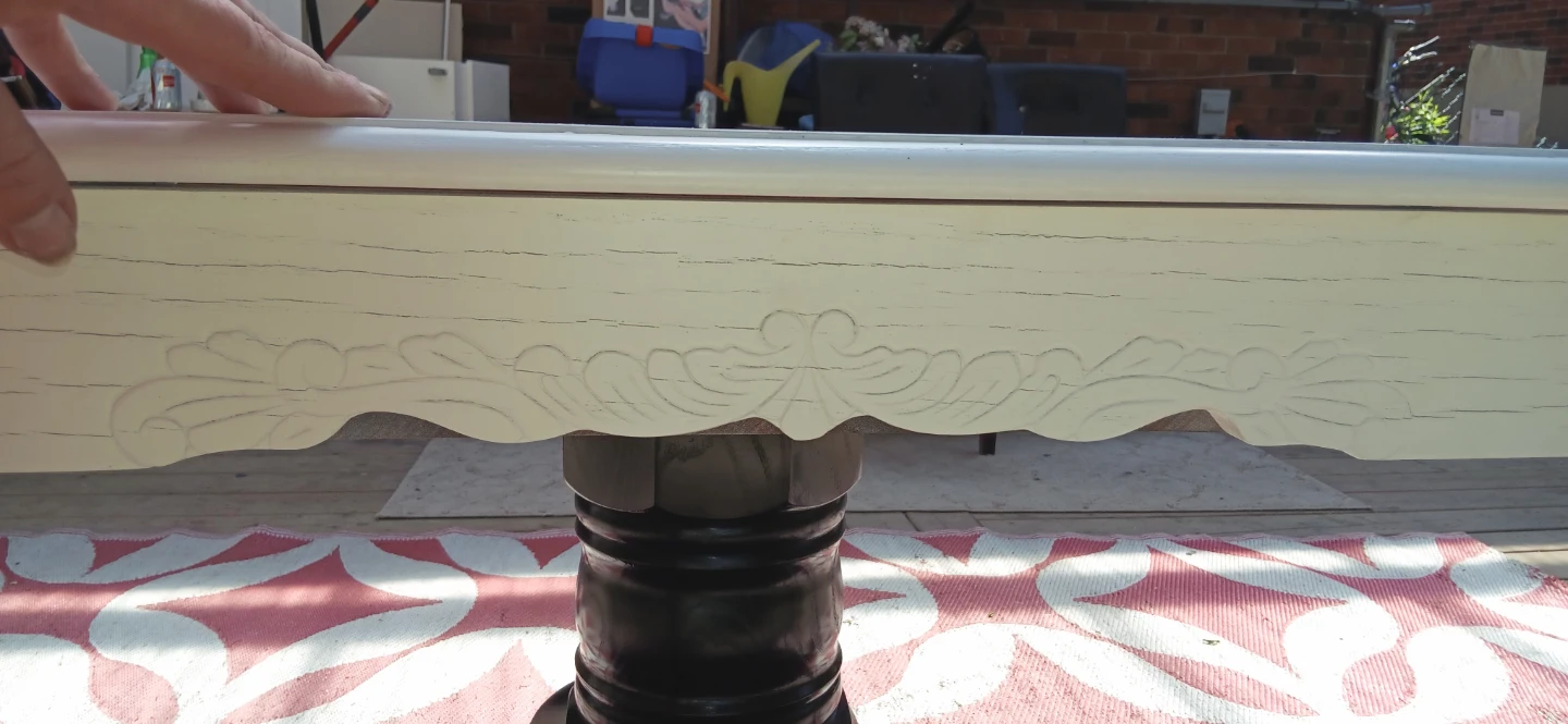 White Pedestal Dining Table - photo 4