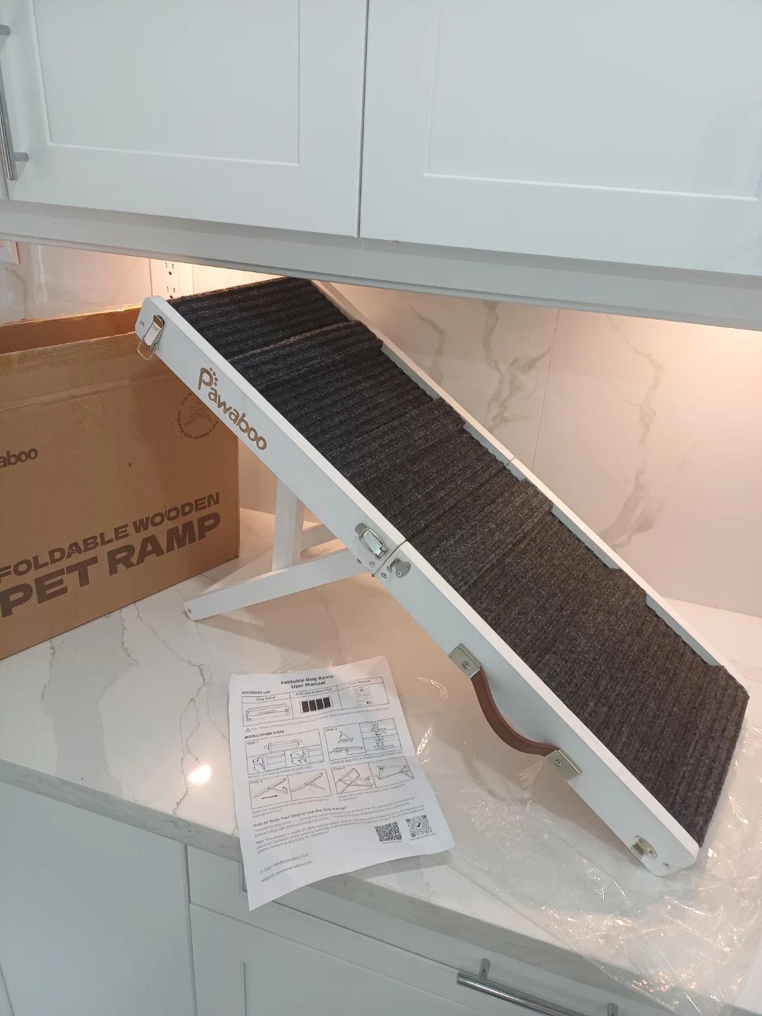 Pawaboo Foldable Wooden Pet Ramp
