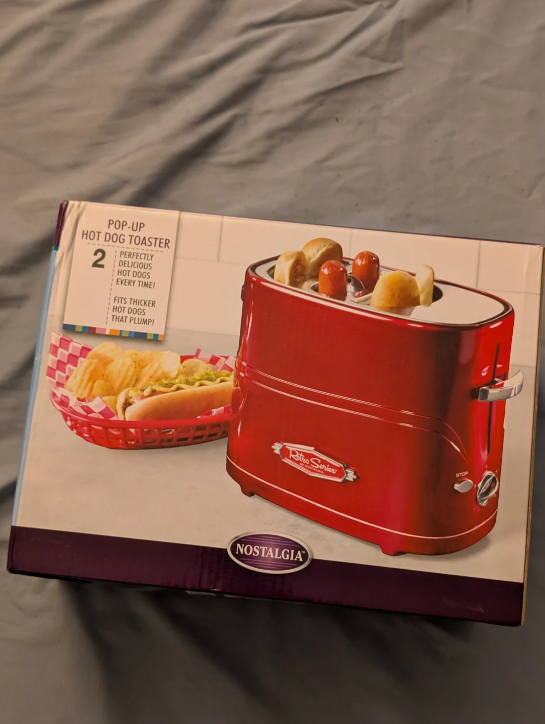 Red Pop-Up Hot Dog Toaster