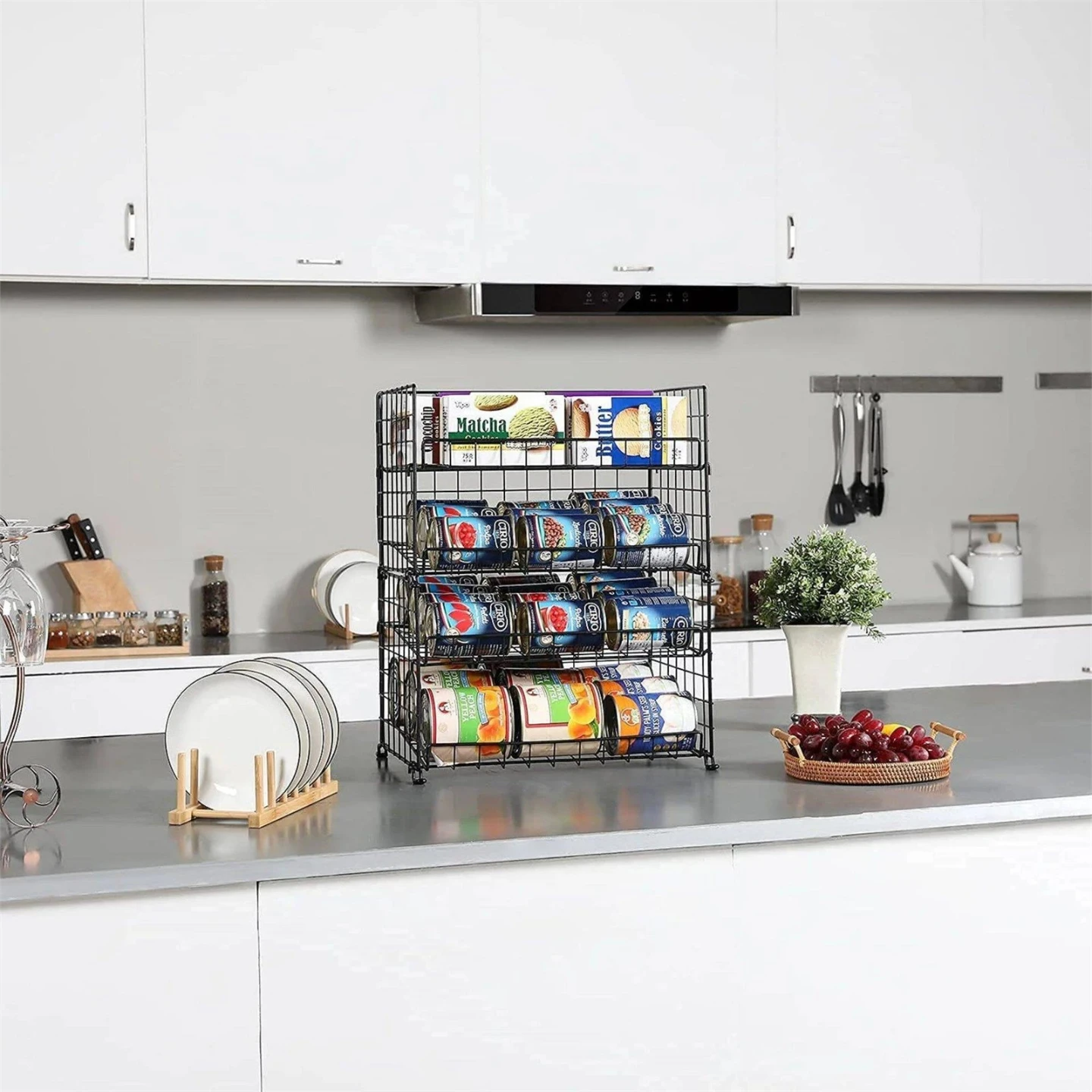 3-Tier Stackable Wire Storage Rack - photo 4