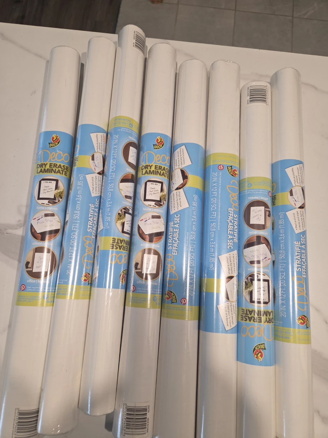 Deco Dry Erase Laminate Rolls (7 total)