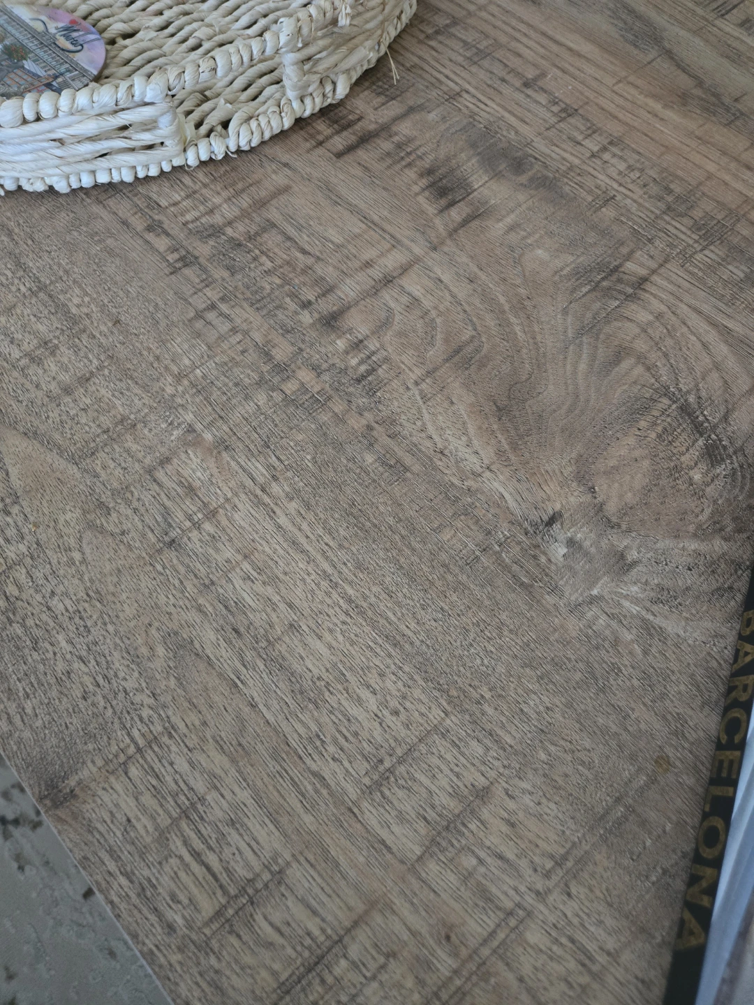 Modern Farmhouse Coffee Table (Rustic Mango Finish) - Like New! - photo 3