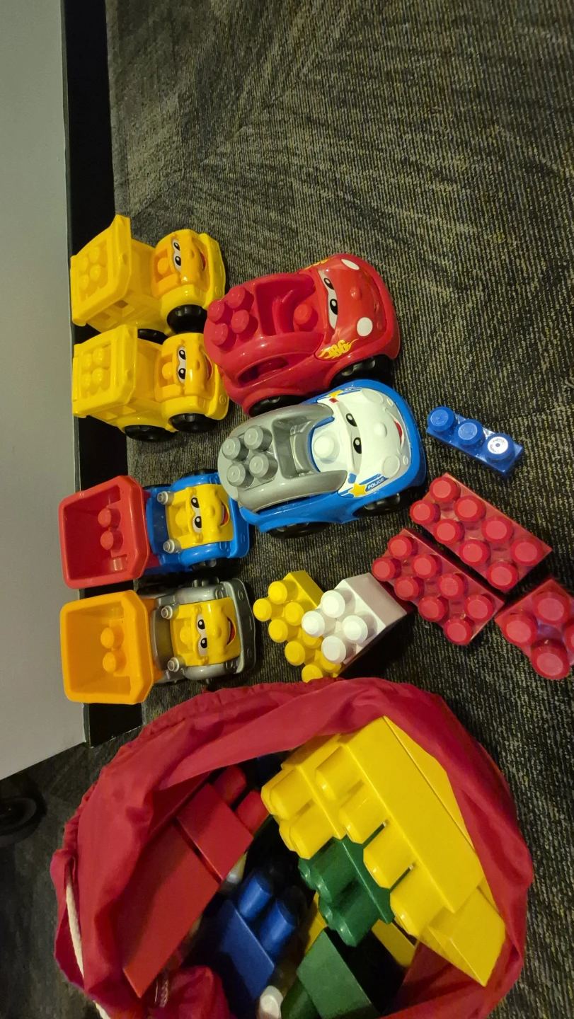 Assorted Toy Trucks and Building Blocks - photo 3