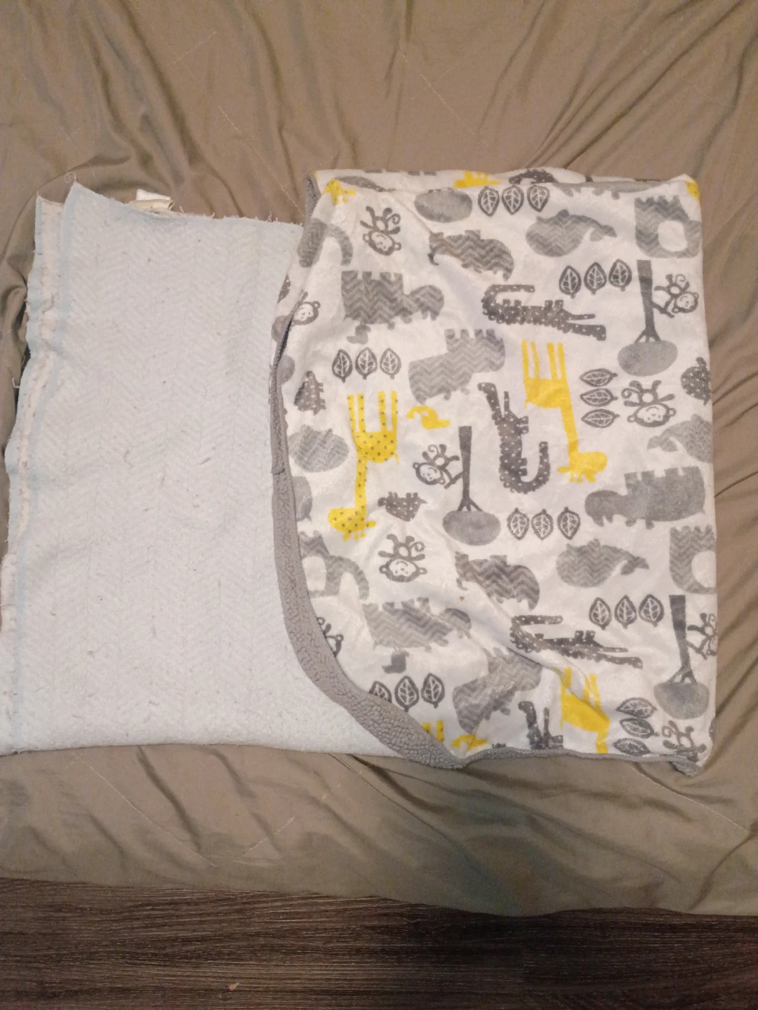 Baby Blanket with Safari Animals