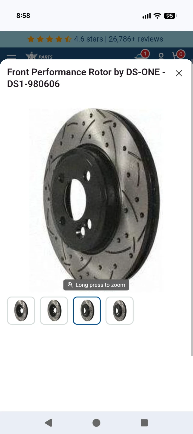 Front Performance Rotor 294mm 4x100