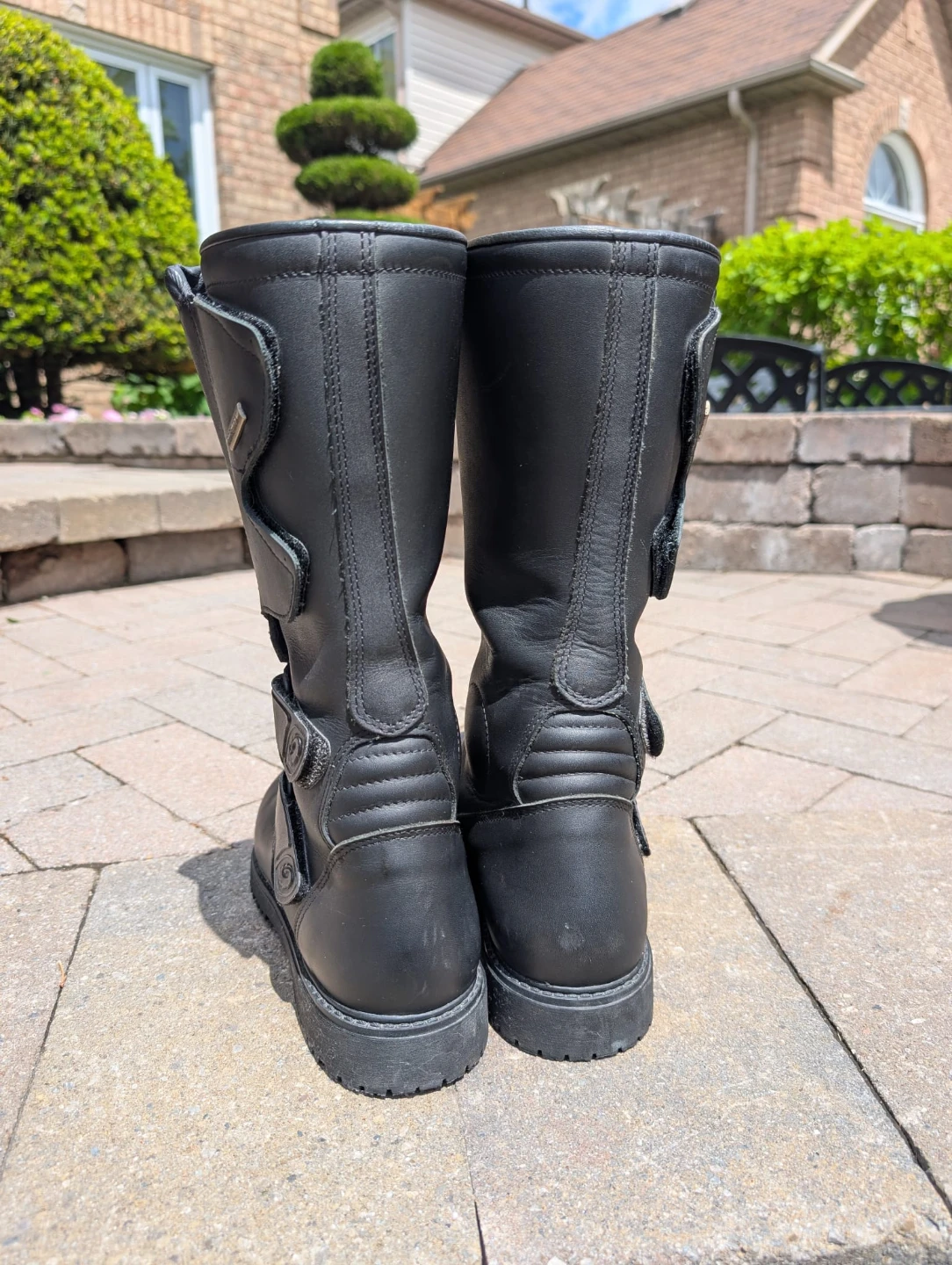 On Road Leather Motorcycle Boots - men's 9.5 - photo 3