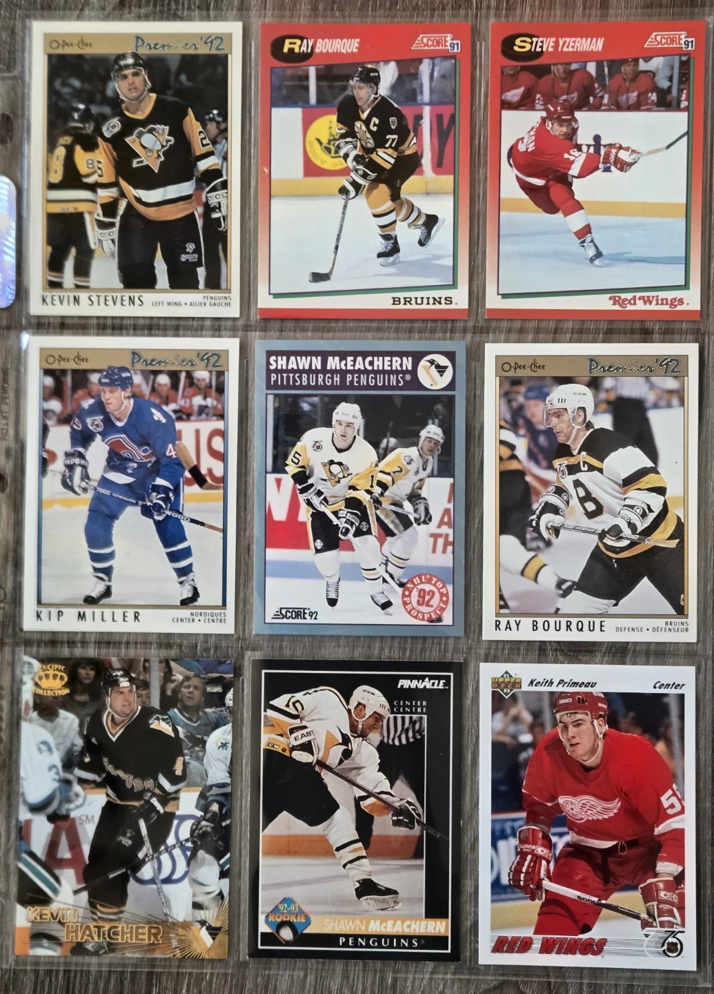 530 Vintage Card Lot, Bruins, Wings, Penguins, Nordiques - photo 5
