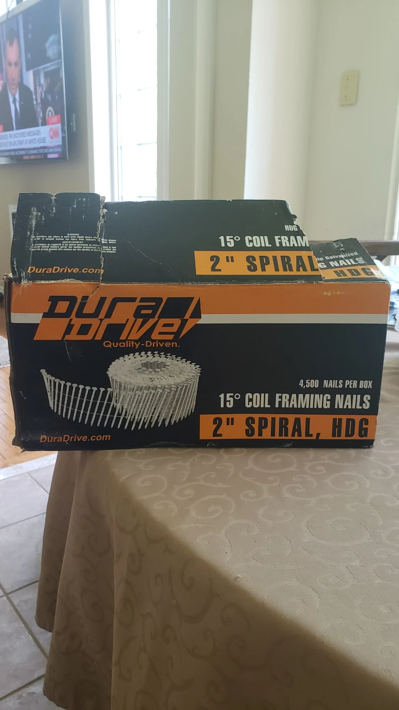 Dura-Drive 15° Coil Framing Nails - 2" Spiral HDG