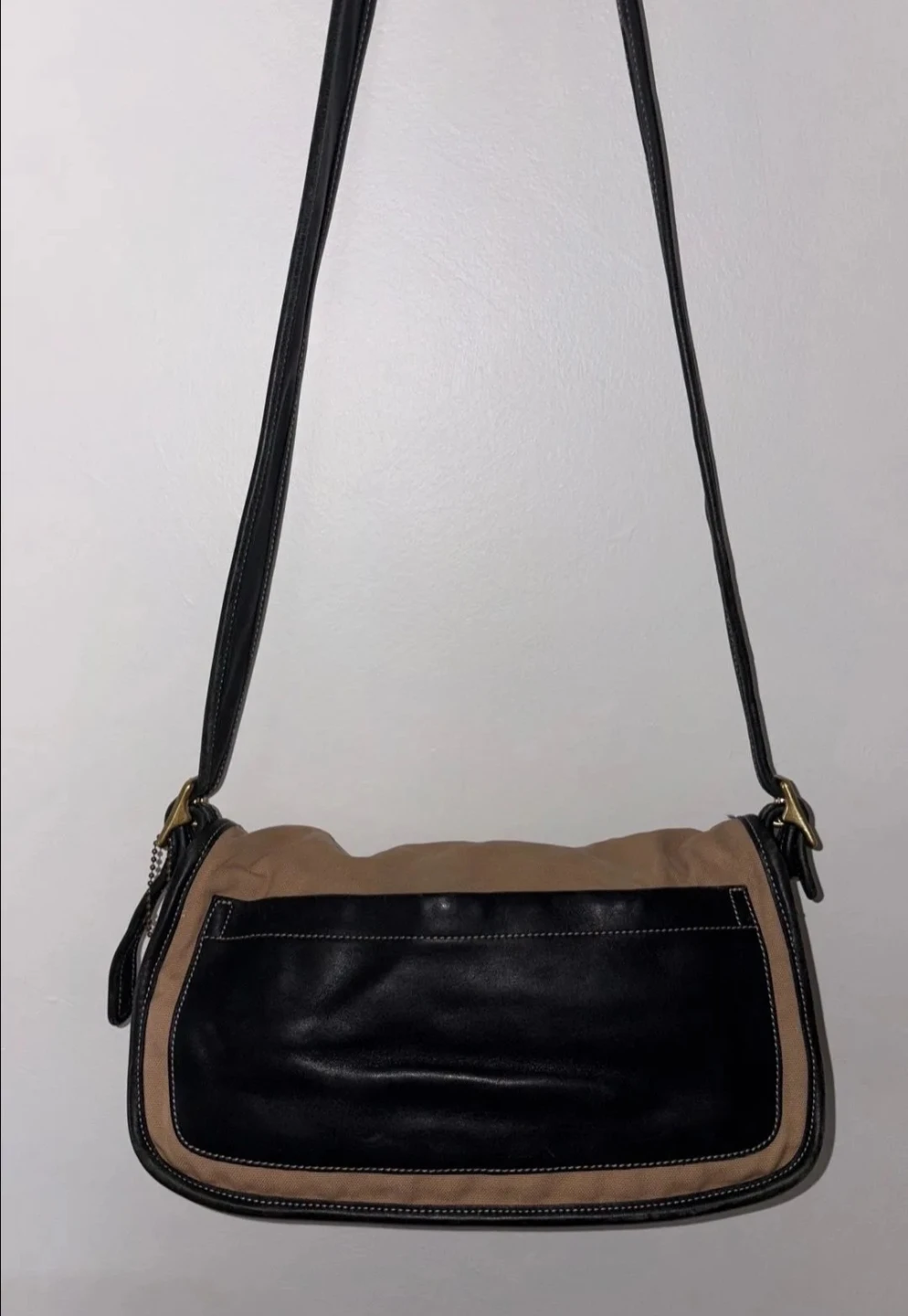 Coach Canvas and Leather Shoulder Bag - photo 2