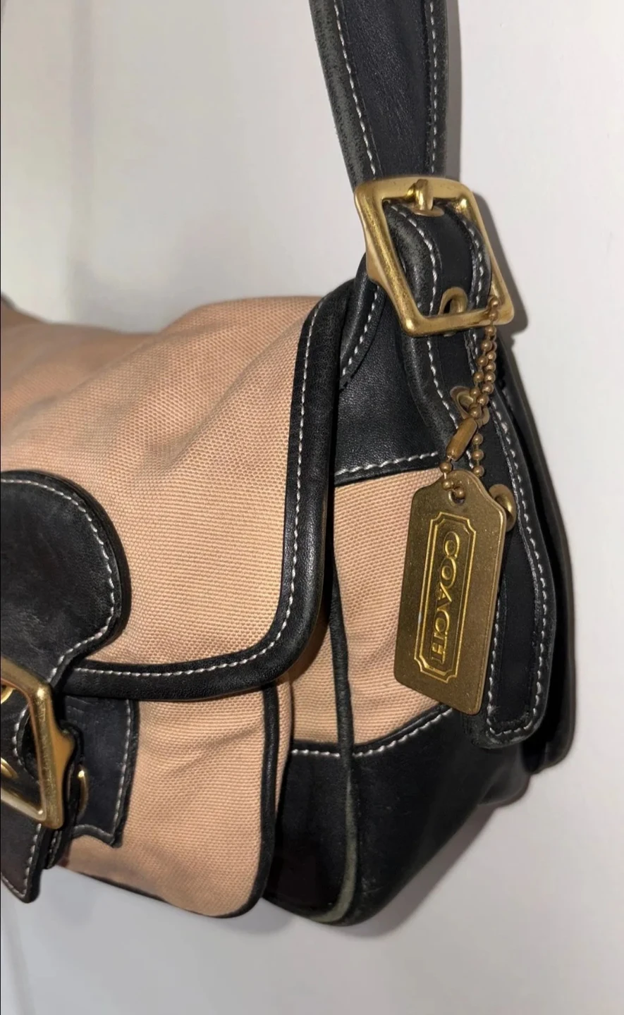Coach Canvas and Leather Shoulder Bag - photo 5