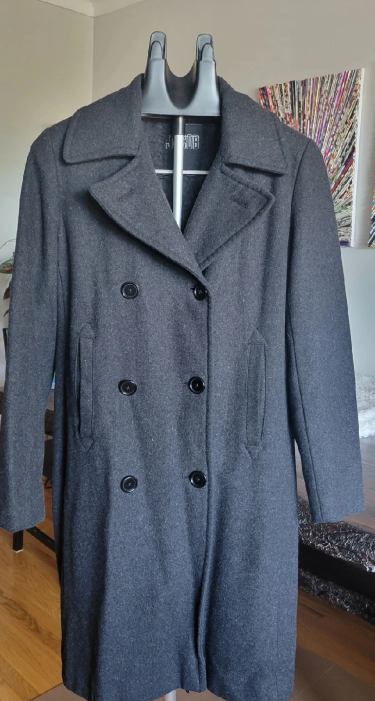 GUC Jacob Women's Charcoal Grey Peacoat Size S ⚽ - photo 2