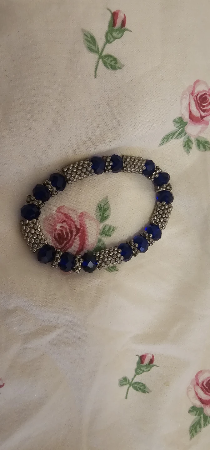 Blue Beaded Bracelet