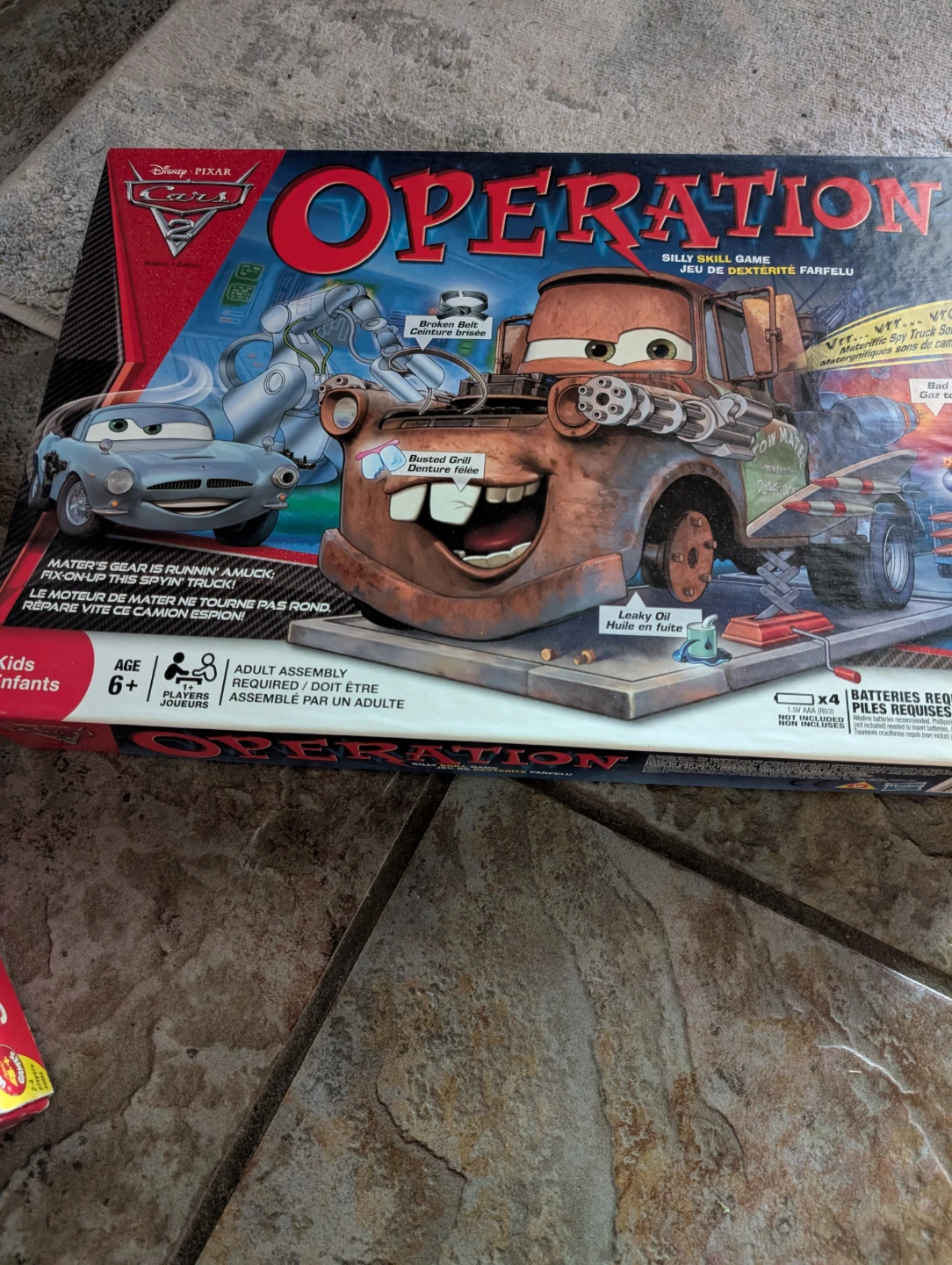 Disney Pixar Cars Operation Board Game
