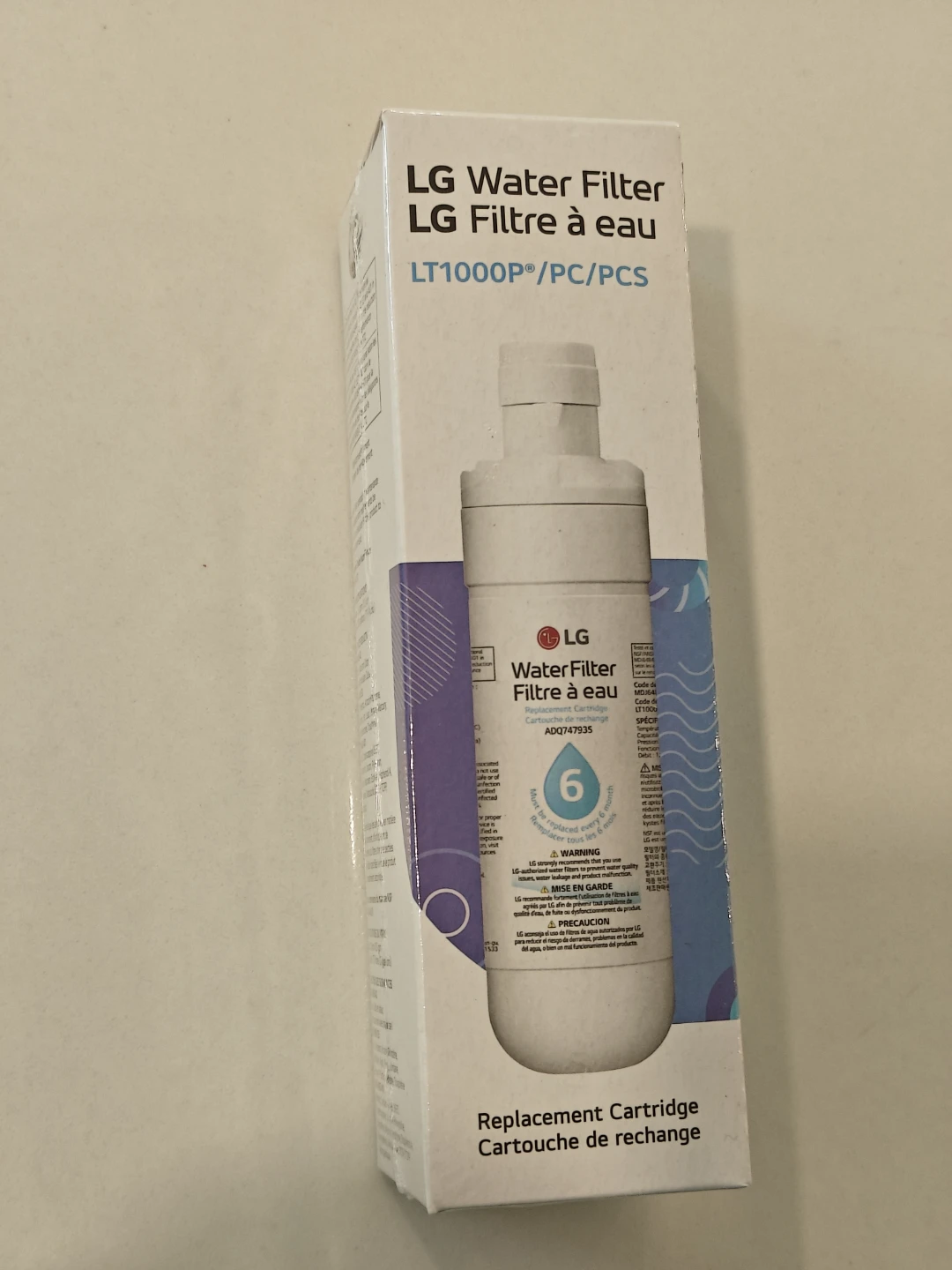 LG Water Filter LT1000P Replacement Cartridge