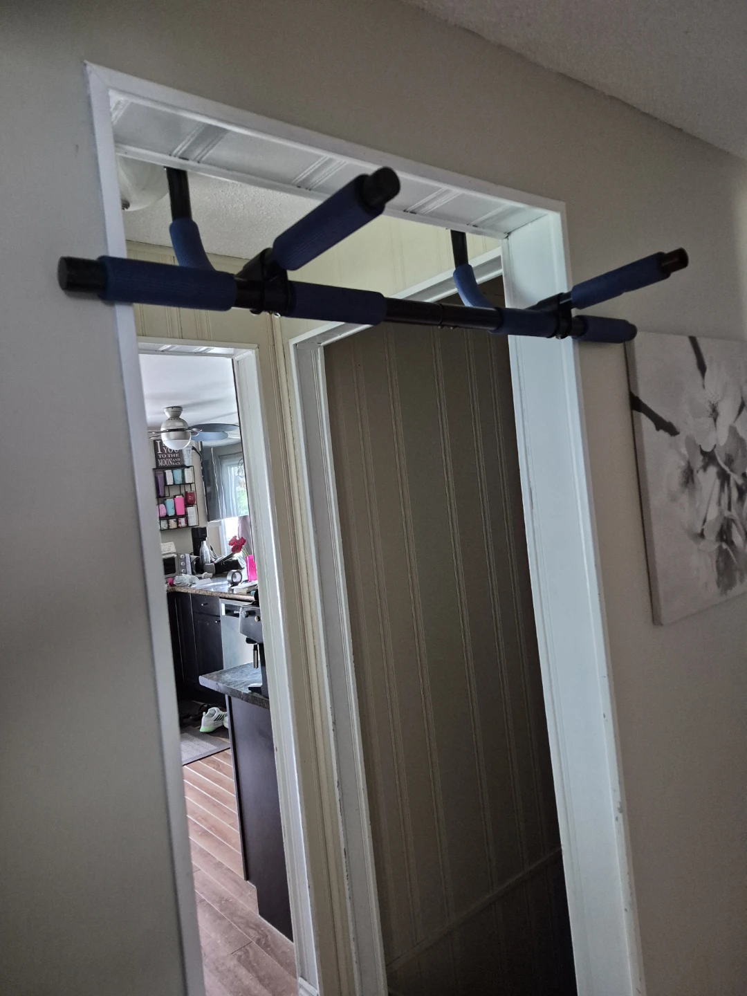Doorway Pull-Up Bar with Blue Grips - photo 2