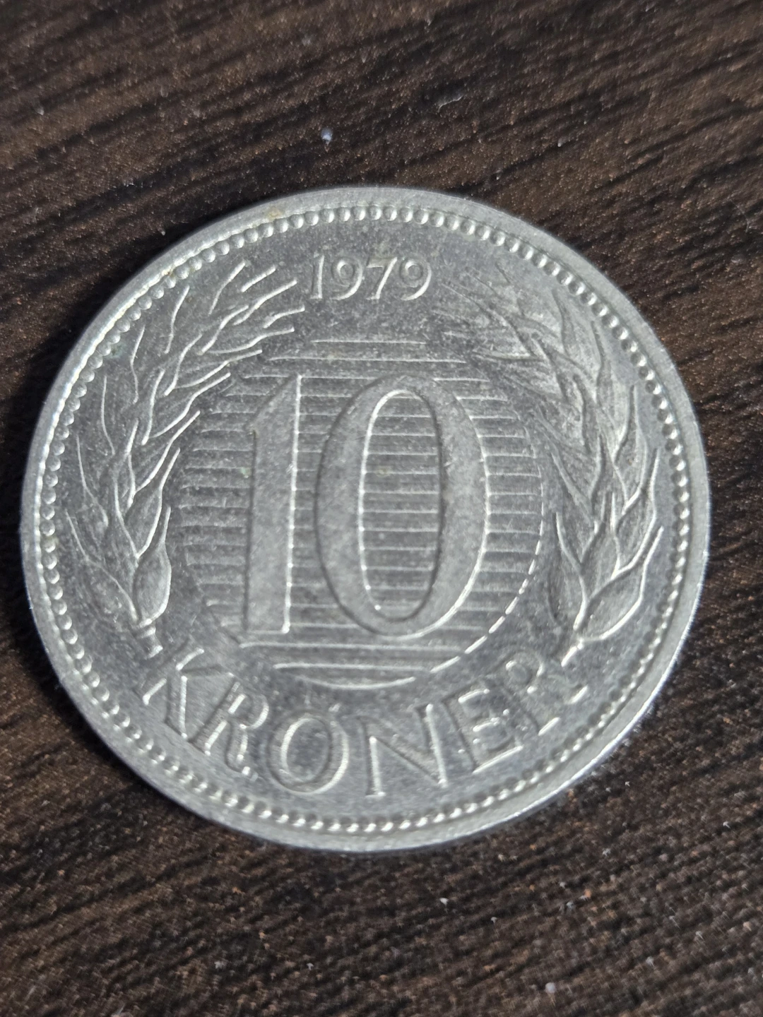 1979 Denmark 10 Kroner Coin