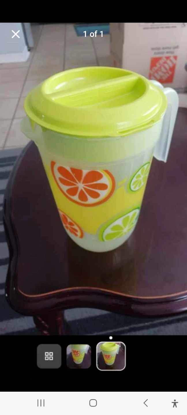 Pitcher with Citrus Design