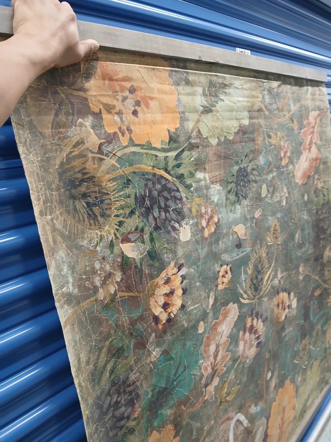Vintage Floral Swan Wall Hanging Tapestry - photo 4
