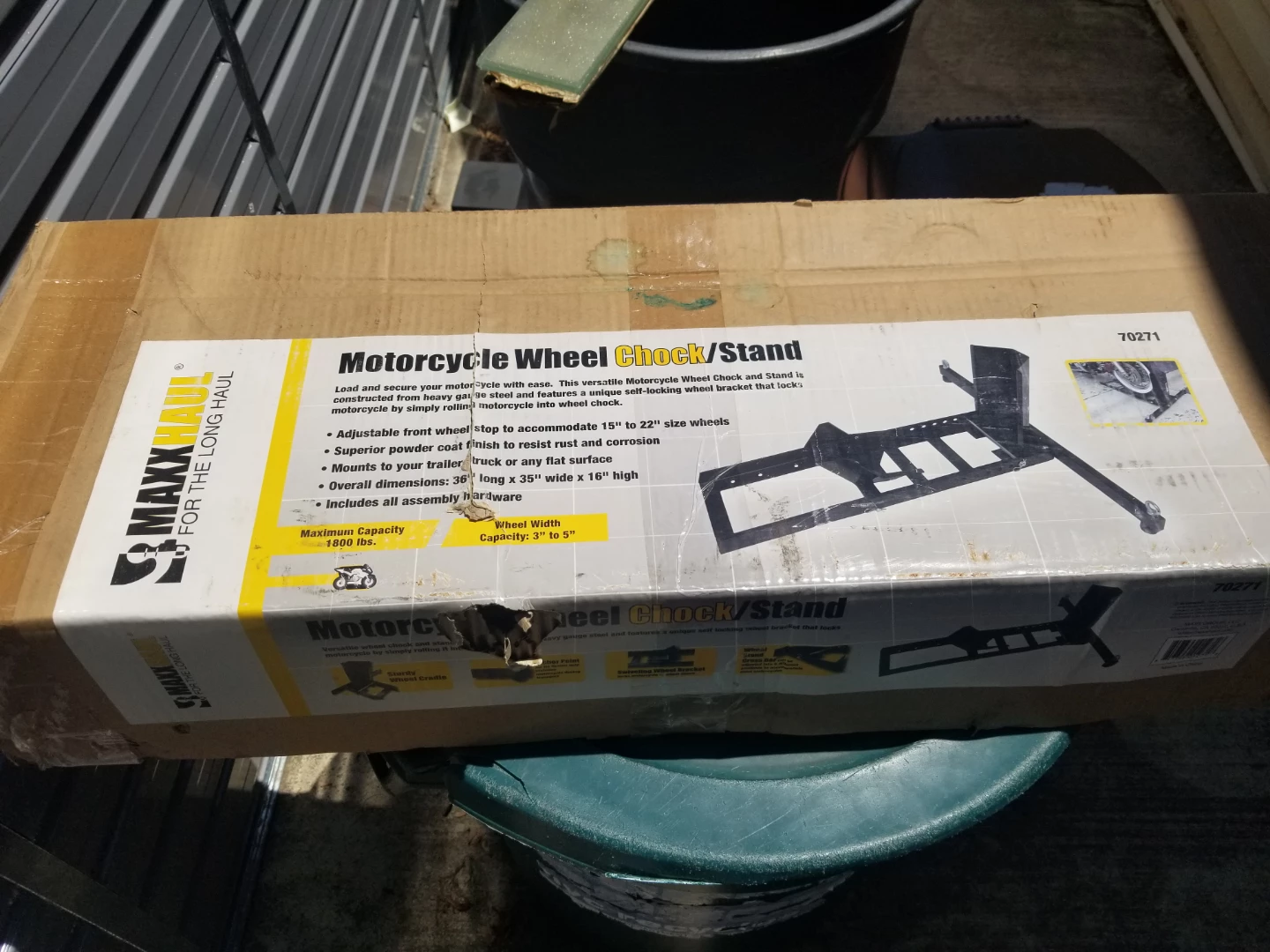 Max haul motorcycle chock