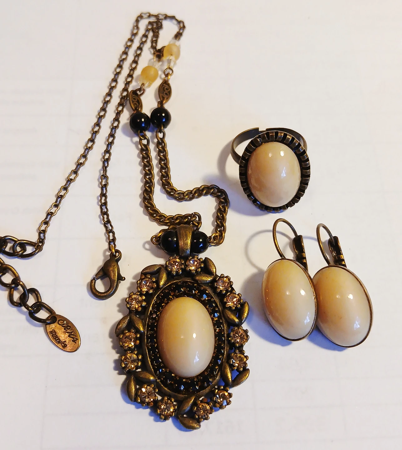 Jewelry Set - Necklace, Earrings & Ring
