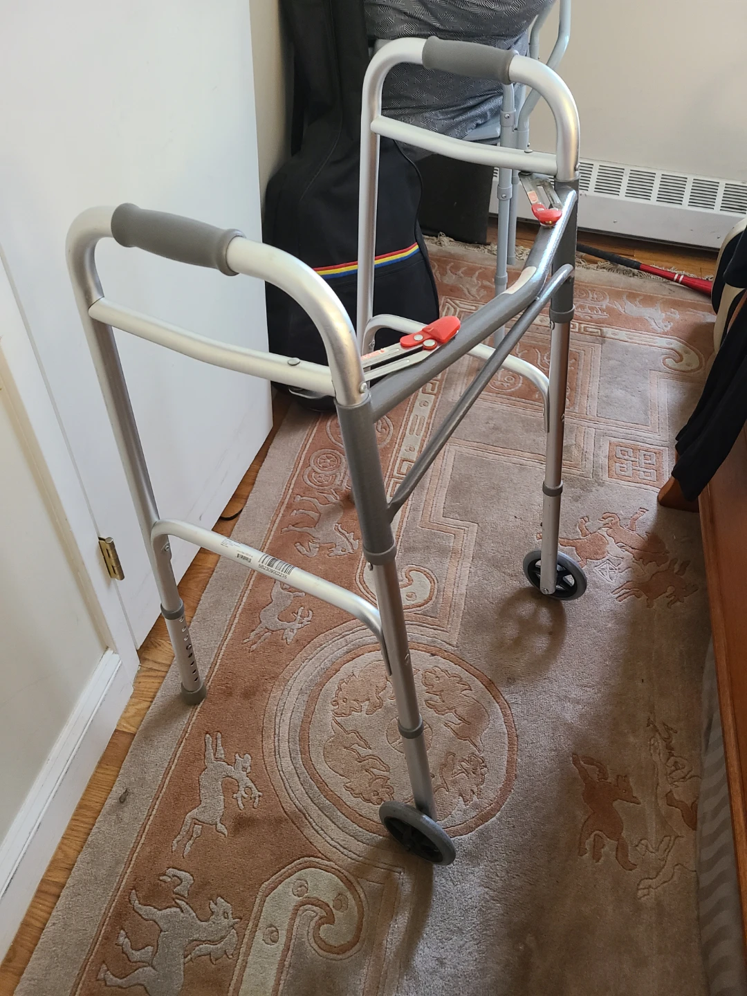 Adjustable Folding Walker with Wheels