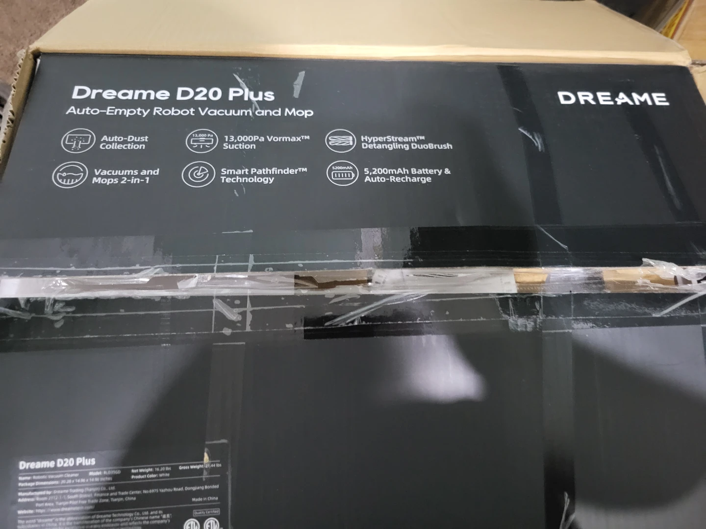 Dreame D20 Plus Auto-Empty Robot Vacuum and Mop