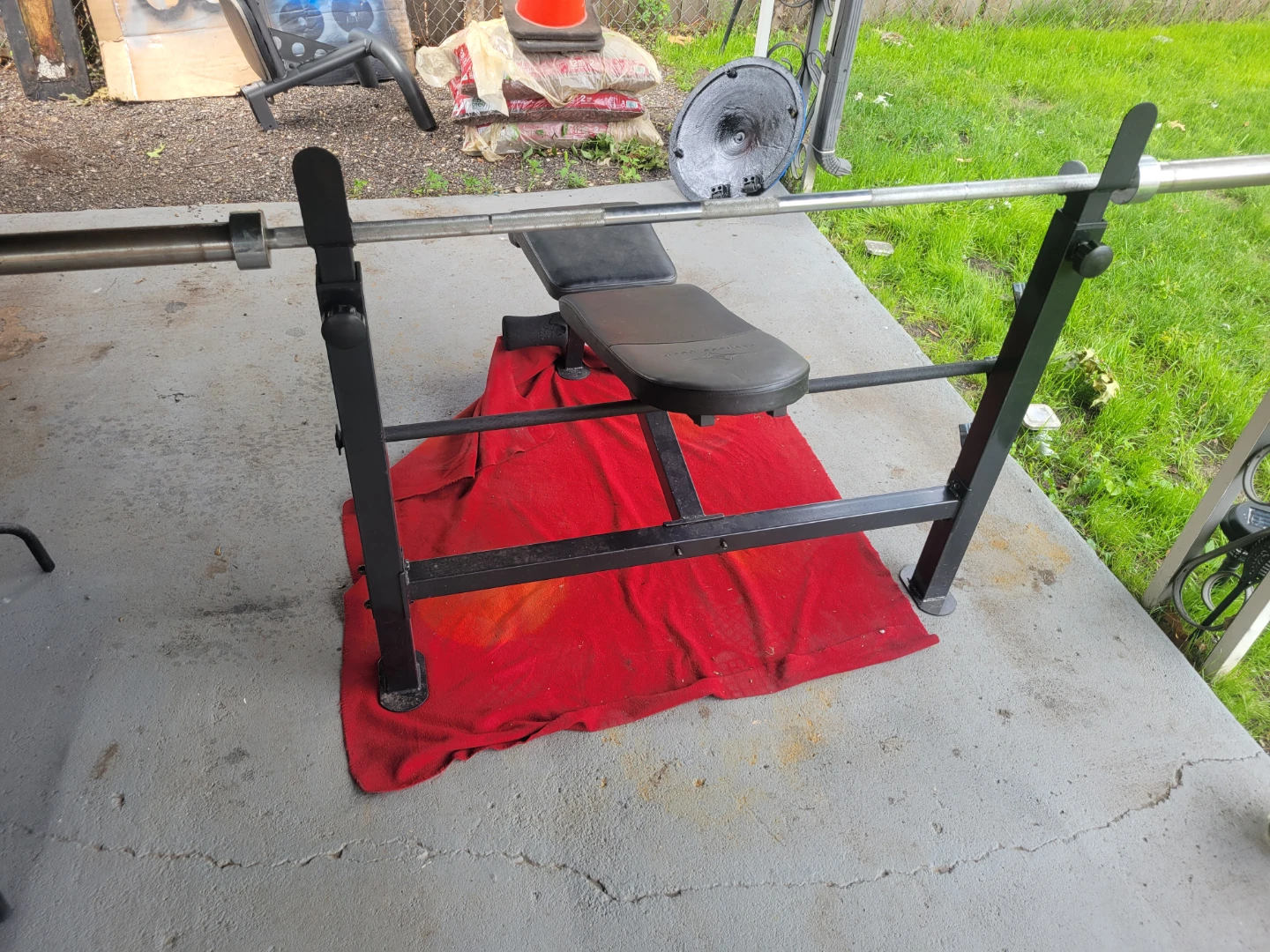 FITNESS GEAR OLYMPIC BENCH  7' BAR 45LBs. - photo 2