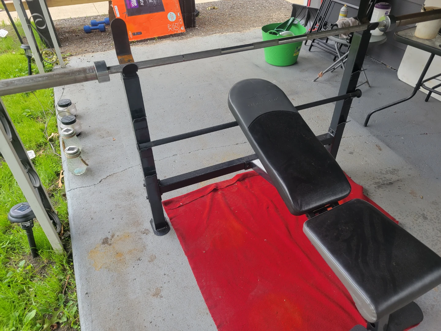 FITNESS GEAR OLYMPIC BENCH  7' BAR 45LBs. - photo 4