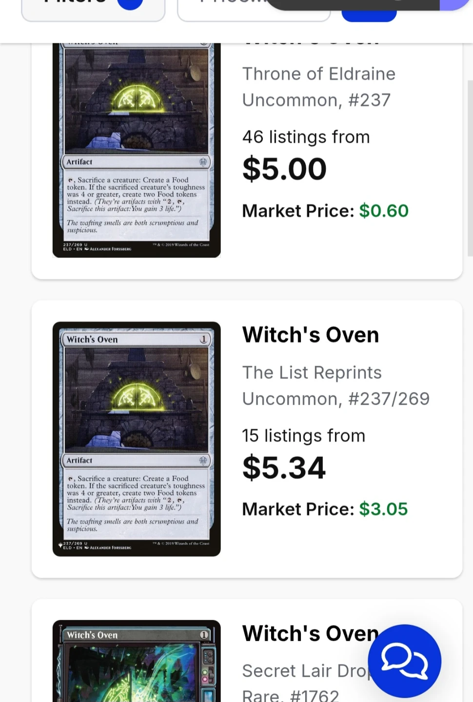 Sell mtg stuff