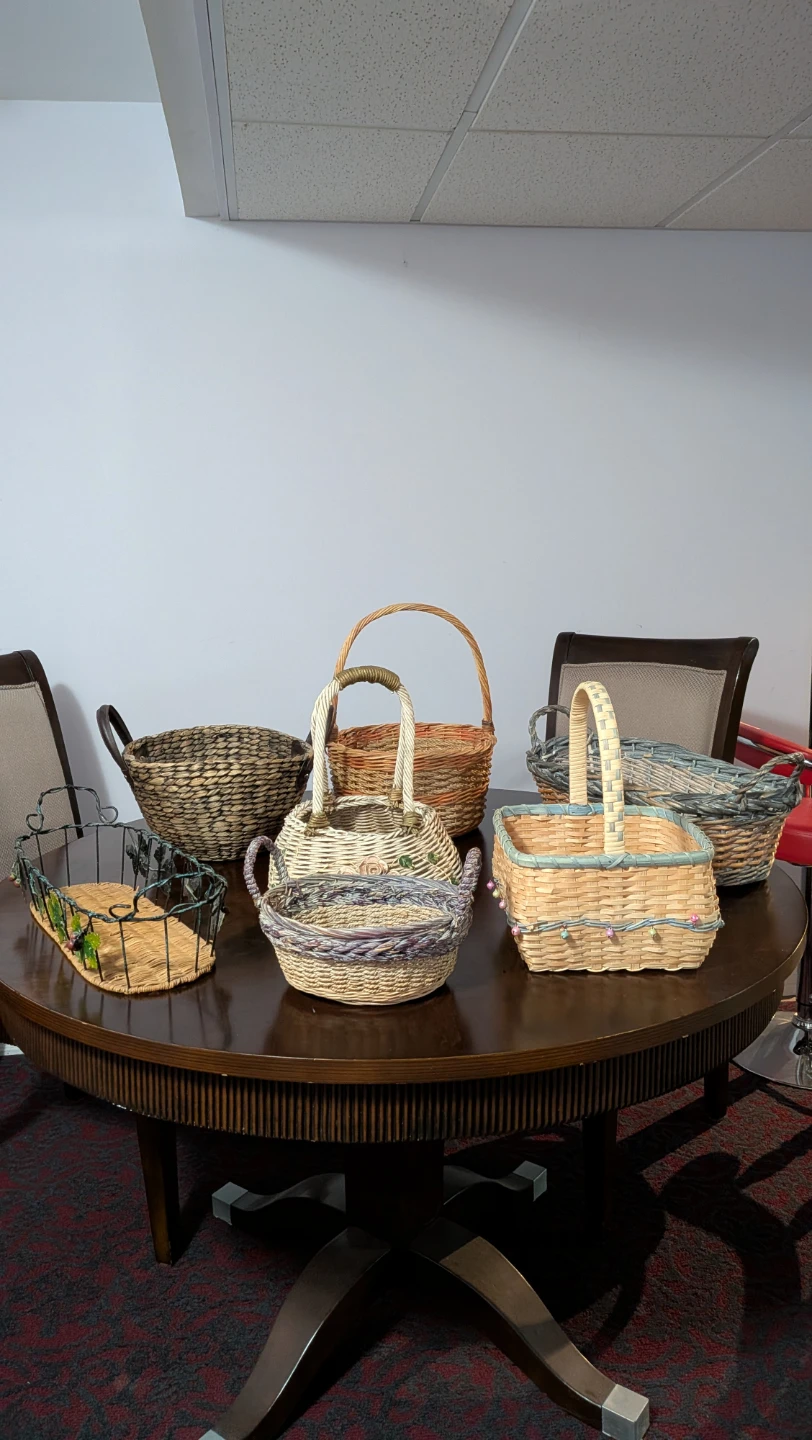 Assorted Wicker and Wire Baskets - photo 2