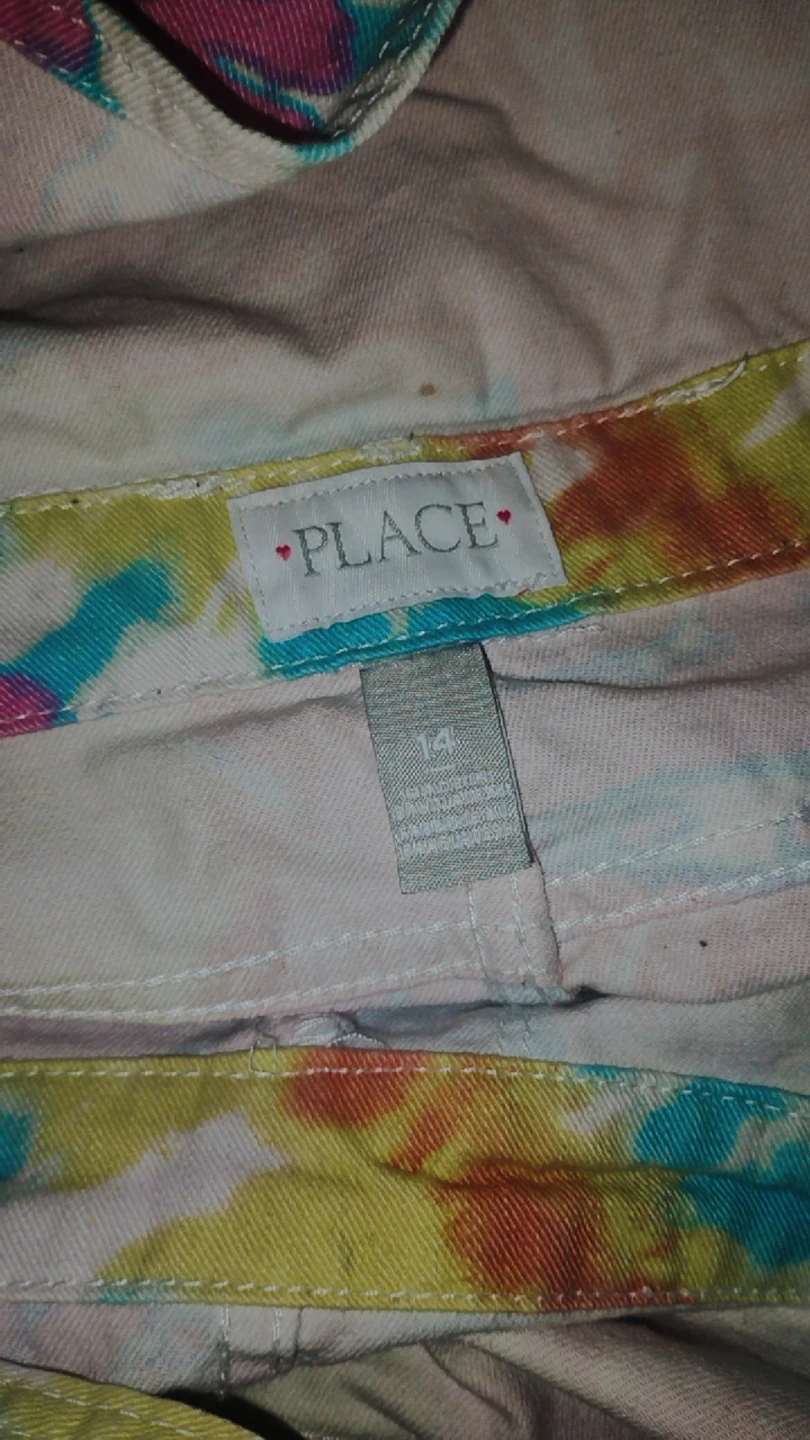 The Place Tie-Dye Shortalls Size 14 - photo 2