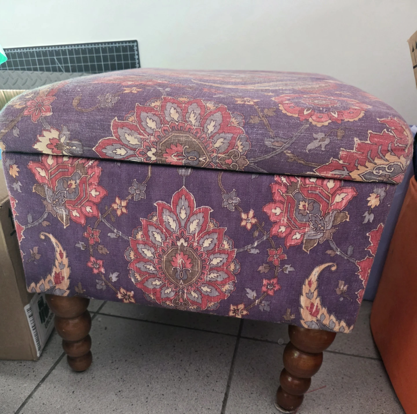 Storage Ottoman Footstool - photo 4