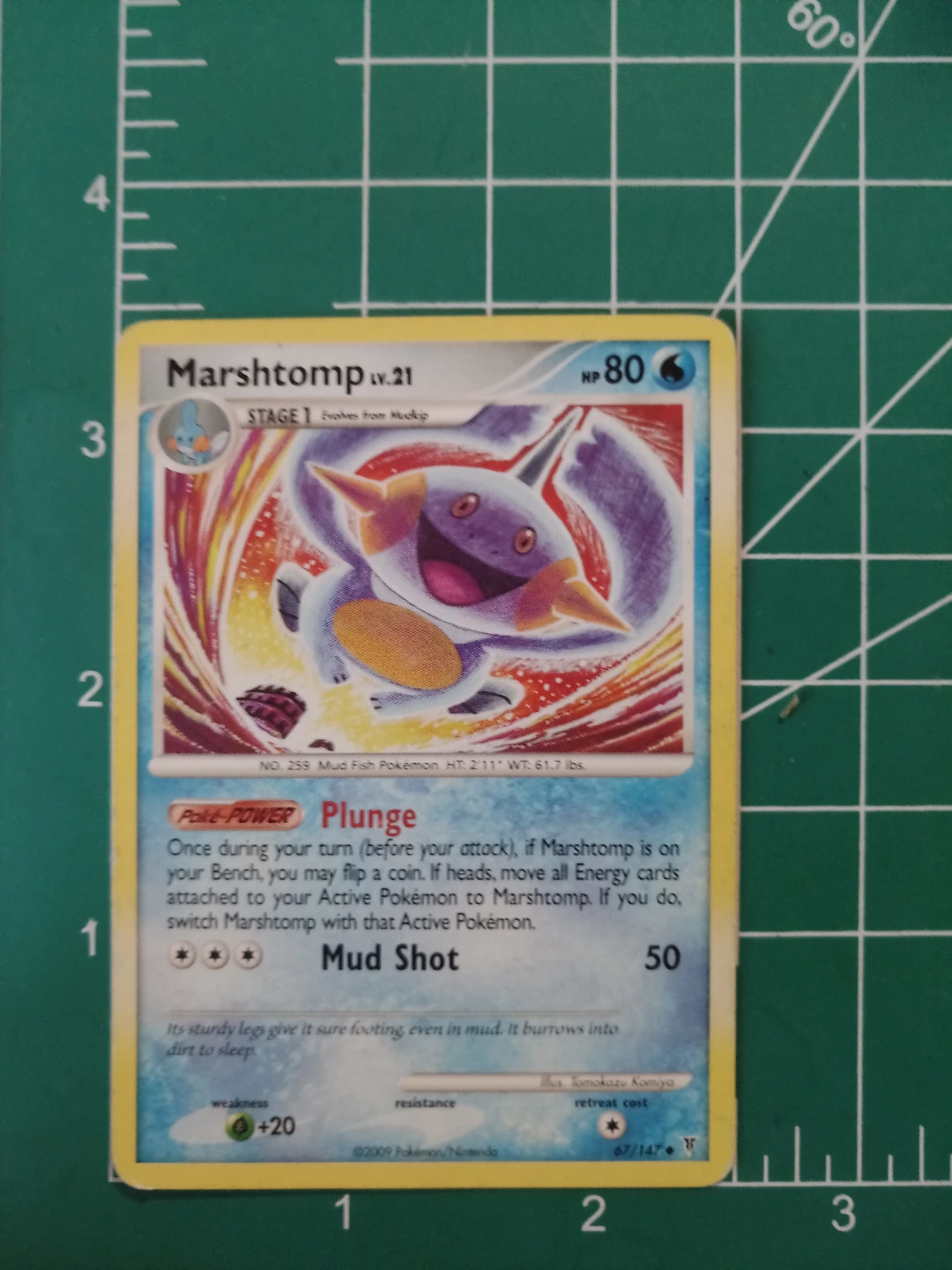 Pokemon Marshtomp Lv.21 Card