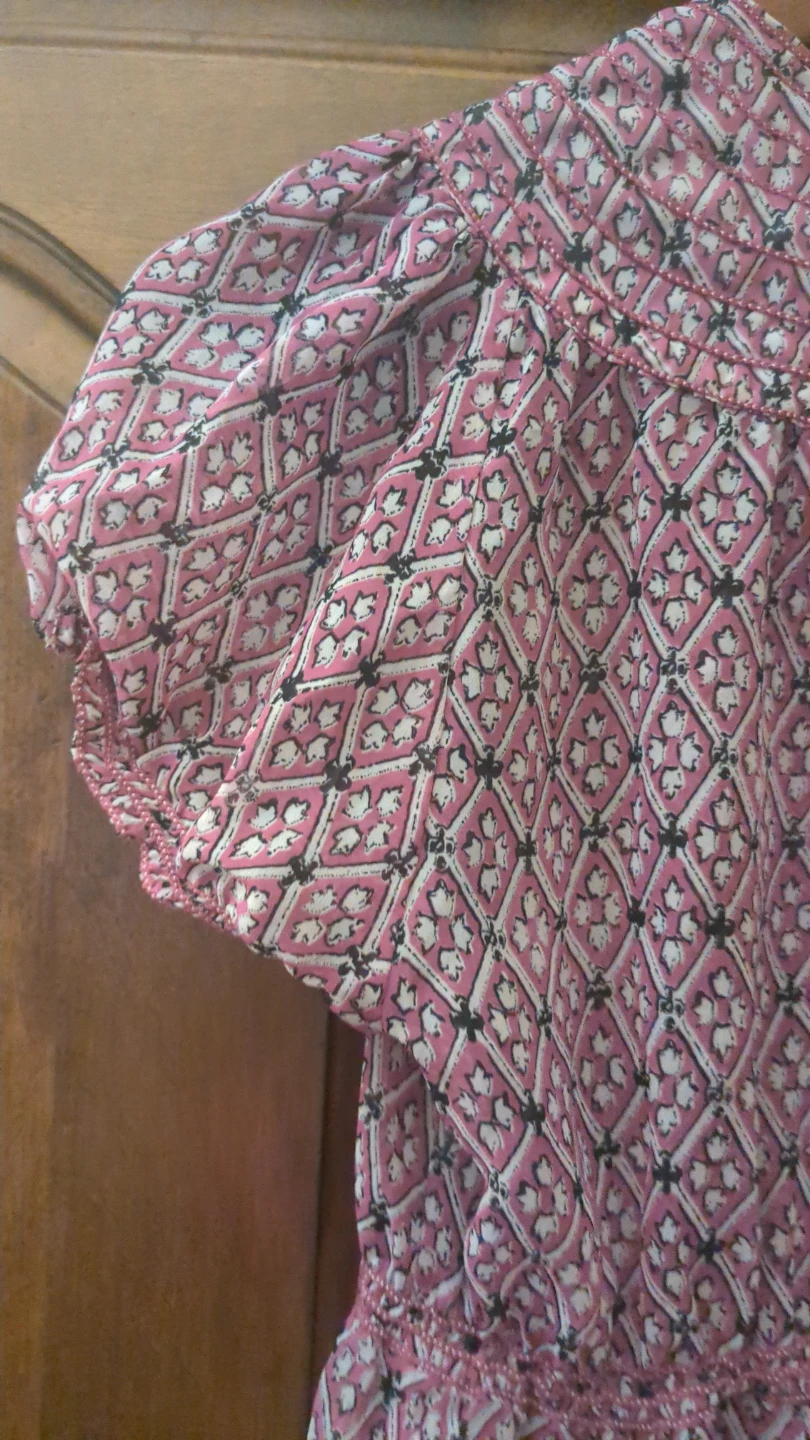 Max Studio Petite Pink Patterned Blouse - LP - photo 4