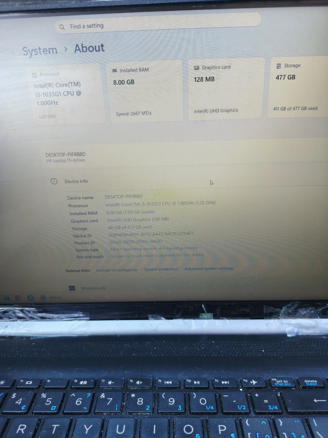 Budget HP i5-1035G1/8gb/500SSD HD. - photo 2
