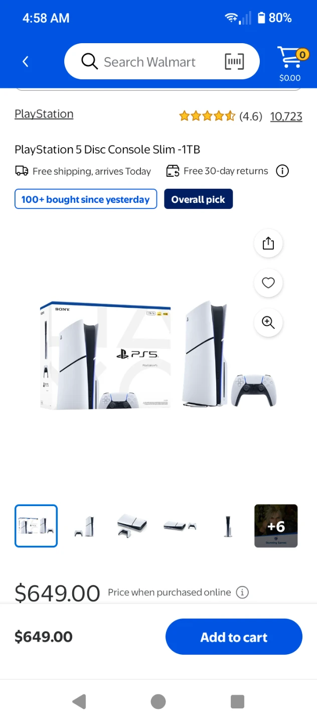 PlayStation 5 Disc Console Slim - 1TB