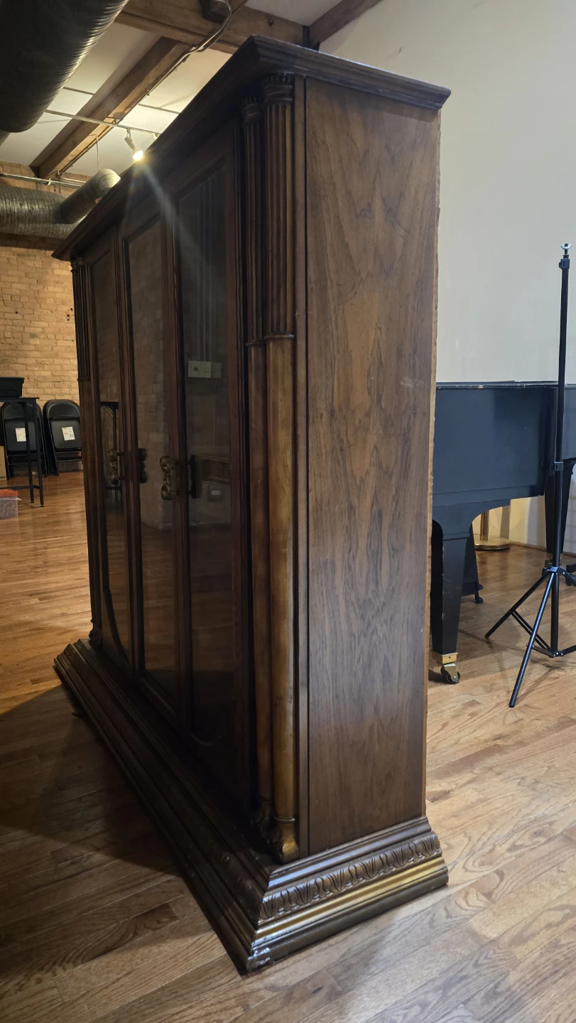Vintage Wood and Glass Display Cabinet - photo 4