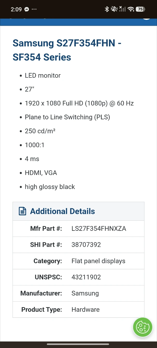 Samsung Monitor 27 inch - photo 4