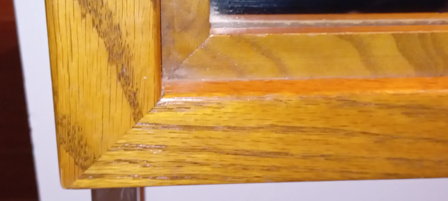 Wooden Framed Mirror with Stand - photo 5
