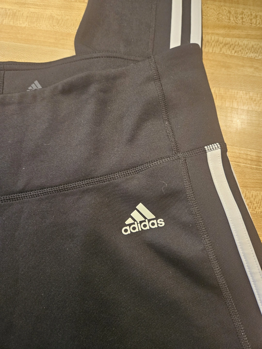Adidas Black CLIMALITE Leggings Size L - photo 2