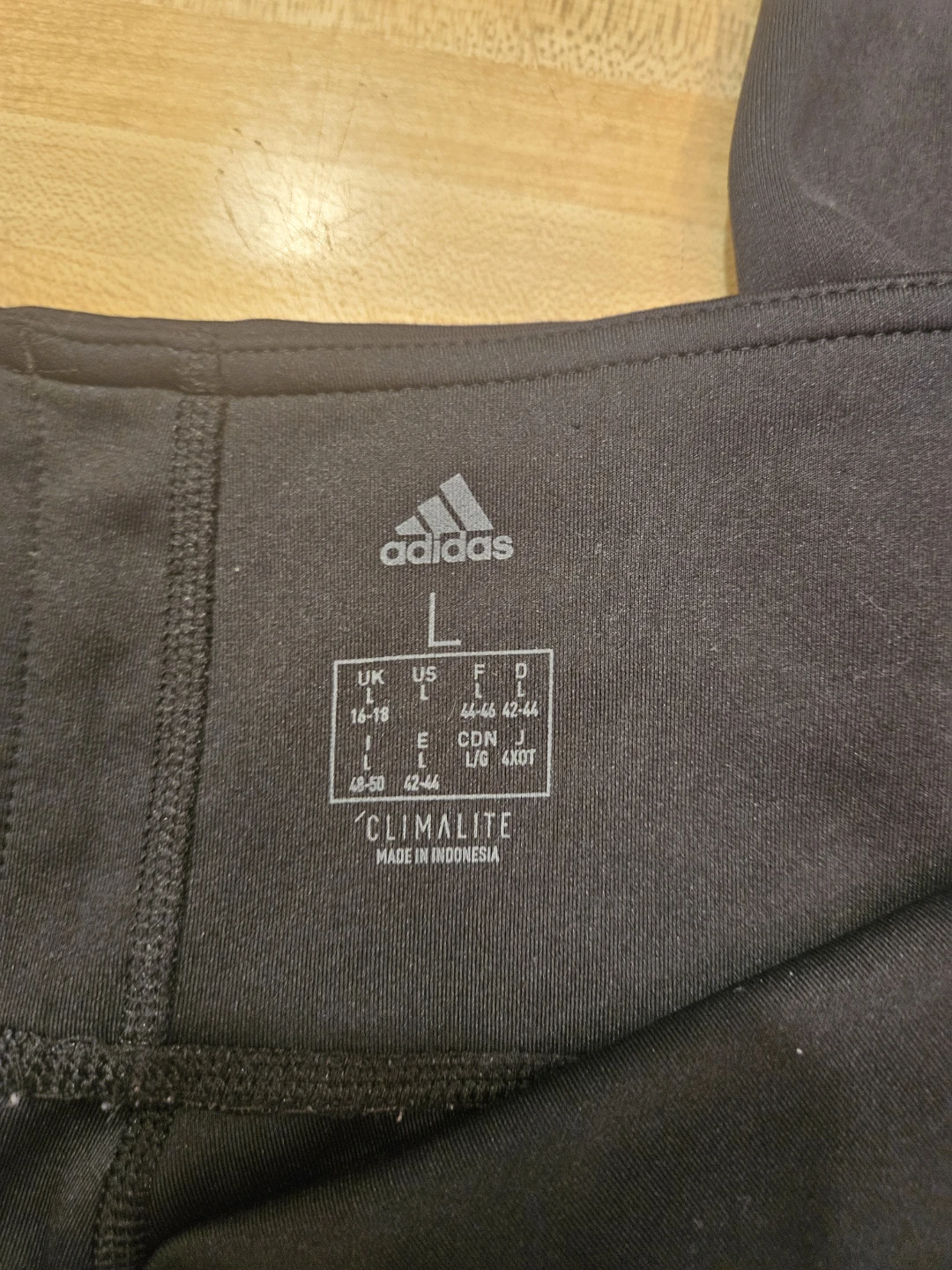Adidas Black CLIMALITE Leggings Size L - photo 3
