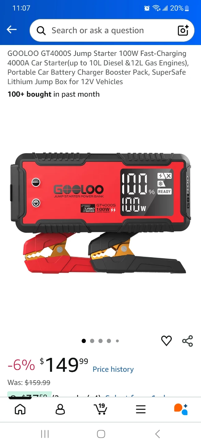 GOOLOO GT4000S Jump Starter Brand new! - photo 2
