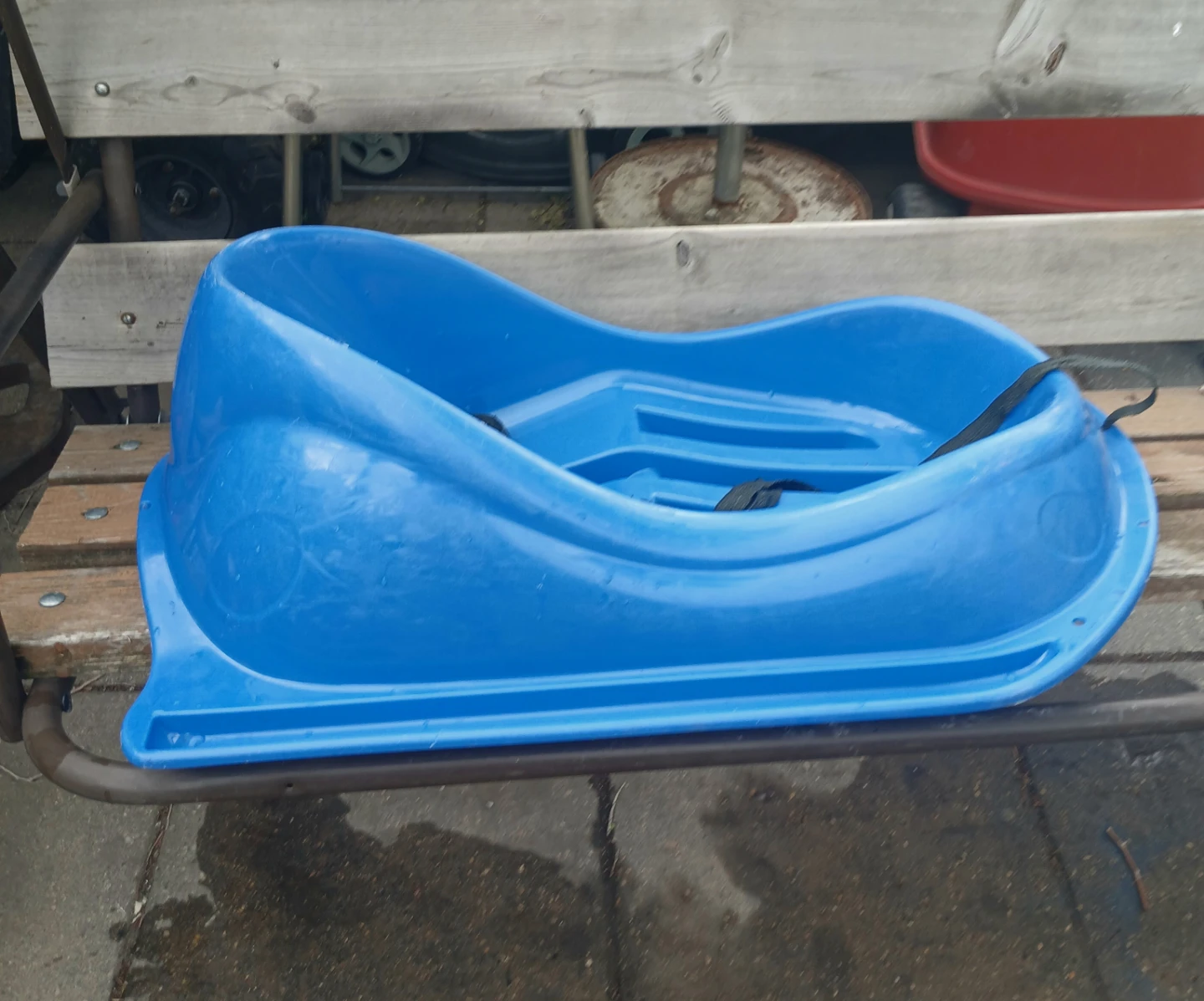 Blue Toboggan Snow Sled - photo 2