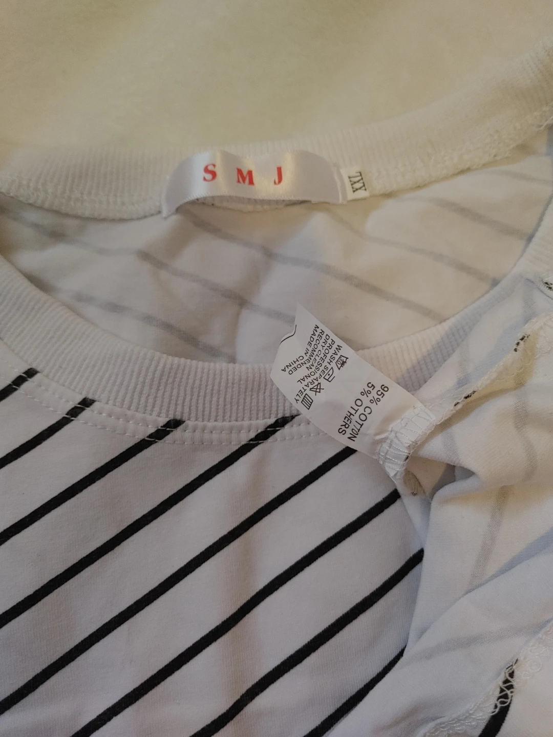 SMJ Striped T-Shirt and Almost Famous Distressed Denim Shorts - photo 4