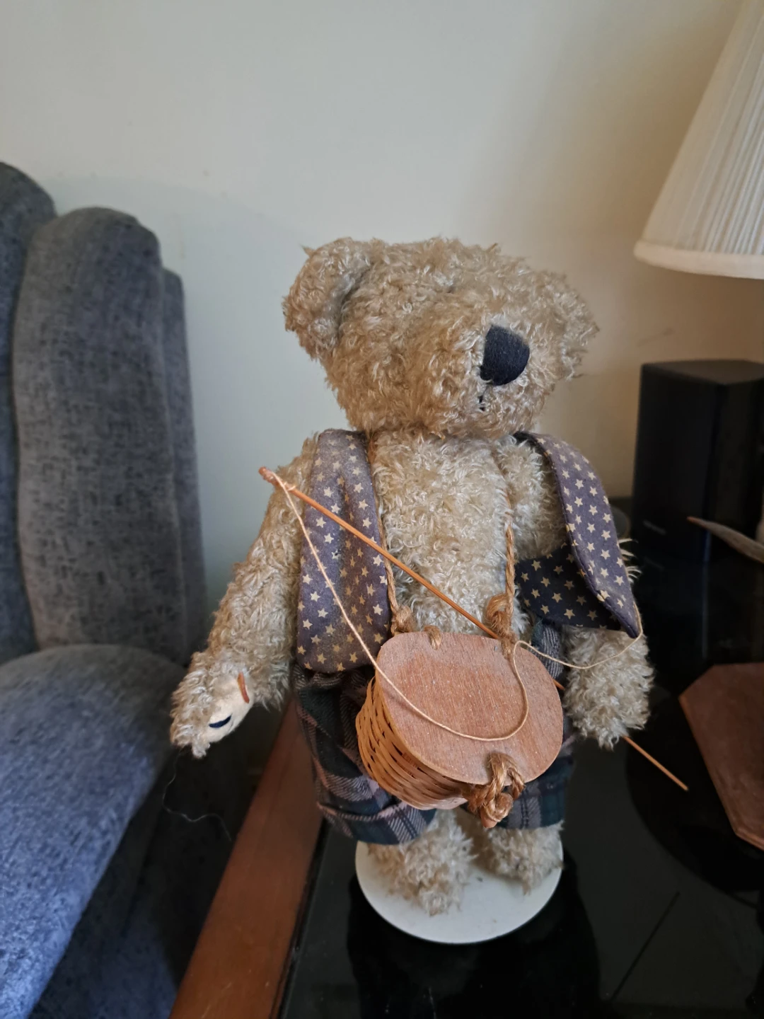 Teddy Bear with Fishing Gear