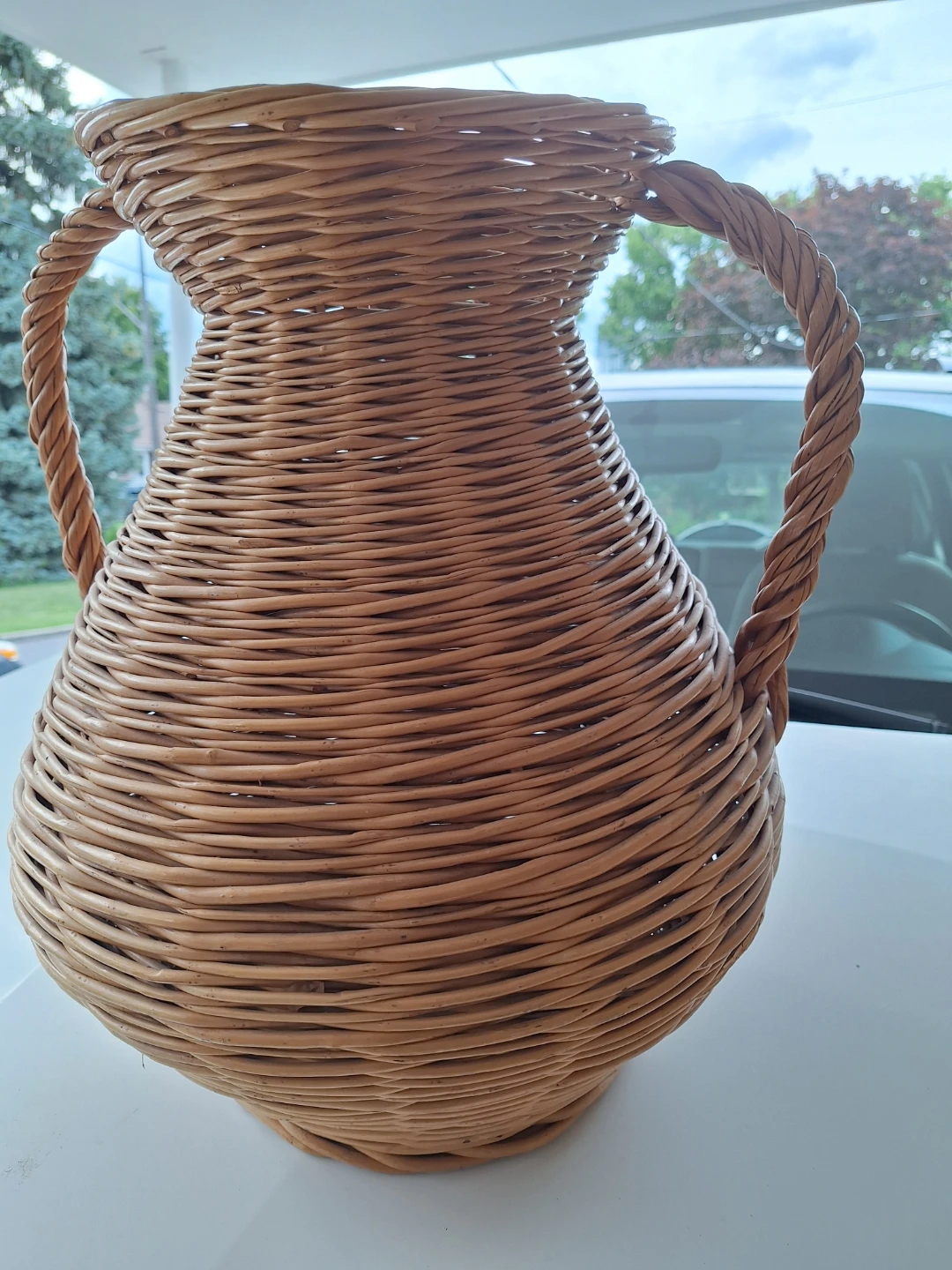 Wicker Vase with Handles - photo 5